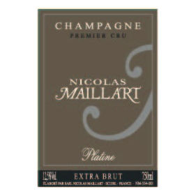 Product image for Nicolas Maillart Champagne 1er Cru Extra Brut Platine 2025 375ml