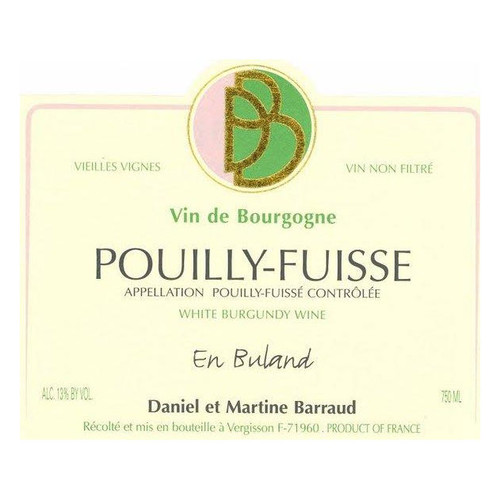 Product image for Daniel et Julien Barraud Pouilly-Fuisse En Buland Vieilles Vignes 2023 750ml