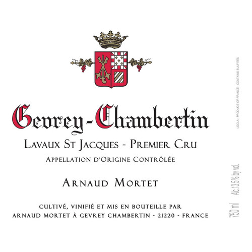 Product image for Arnaud Mortet Gevrey-Chambertin 1er Cru Lavaux St-Jacques 2023 750ml