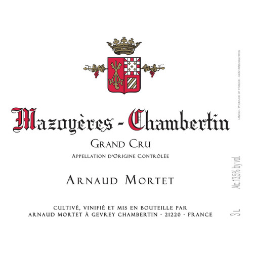 Product image for Arnaud Mortet Mazoyeres-Chambertin Grand Cru 2023 750ml