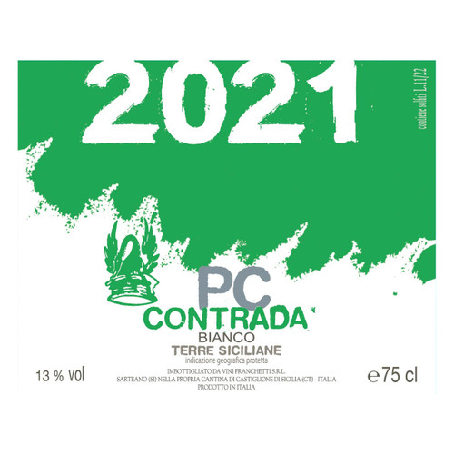 Product image for Passopisciaro Terre Siciliane Contrada PC Bianco 2022 750ml