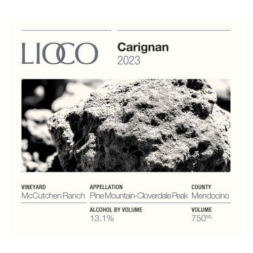 Product image for Lioco Wines Carignan Mccutchen Ranch Vineyard Pine Mountain-Cloverdale Peak 2023 750ml
