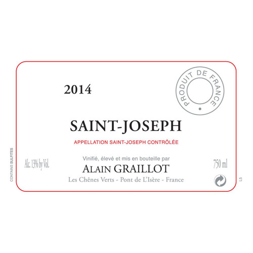 Product image for Alain Graillot Saint-Joseph 2023 750ml