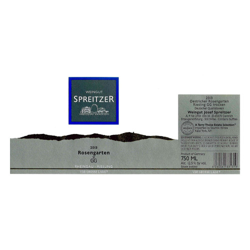 Product image for Weingut Spreitzer Riesling Oestricher Rosengarten Grosses Gewachs 2022 750ml
