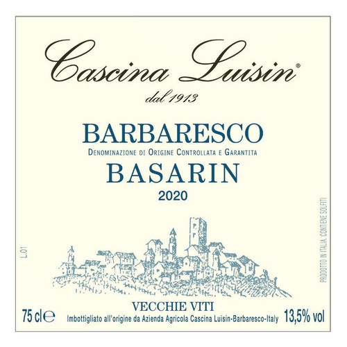 Product image for Cascina Luisin Barbaresco Basarin 2020 750ml