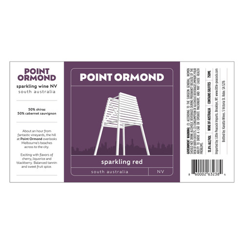 Product image for Point Ormond Sparkling Red South Australia 750ml
