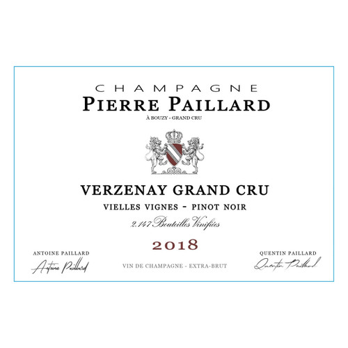 Product image for Pierre Paillard Champagne Grand Cru Extra Brut Verzenay Vielles Vignes 2020 750ml