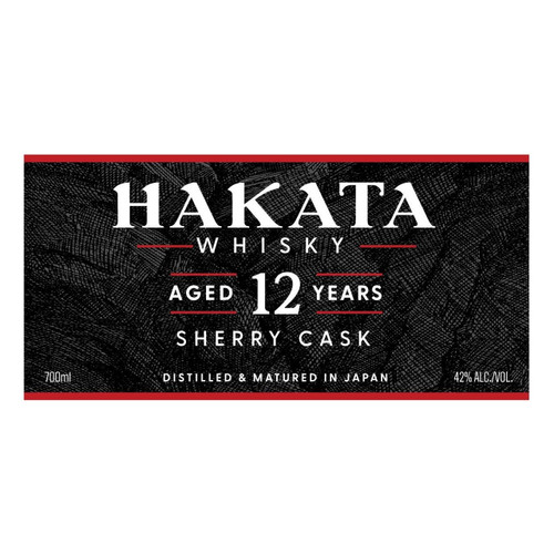 Product image for Hakata Whisky 12 Years Old Sherry Cask Whisky 700ml