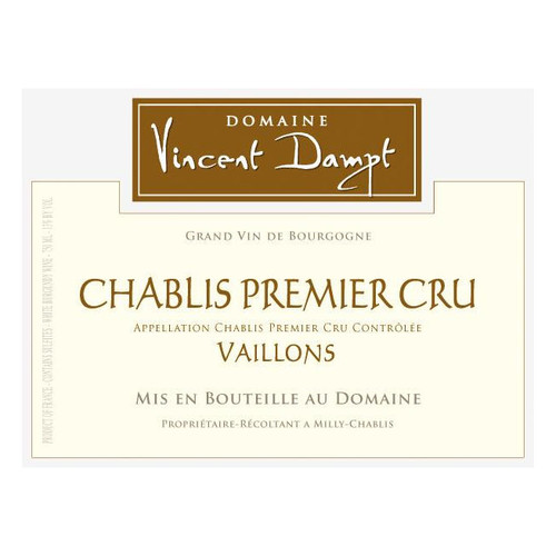 Product image for Domaine Vincent Dampt Chablis 1er Cru Vaillons 2024 750ml