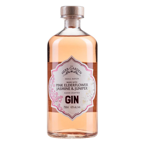 Product image for The Herb Garden Pink Elderflower Jasmine & Juniper Gin 750ml