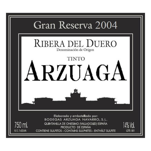Product image for Bodegas Arzuaga Ribera del Duero Gran Reserva 2020 750ml