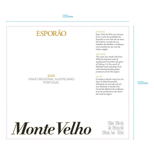 Product image for Esporao Vinho Regional Alentejano Monte Velho Branco 2024 375ml
