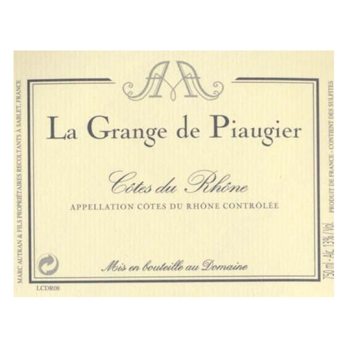 Product image for Domaine de Piaugier Cotes du Rhone La Grange de Piaugier 2023 750ml