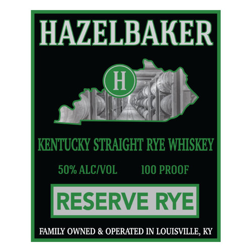 Product image for Hazelbaker Reserve Kentucky Straight Rye Whiskey 100 Proof 1L