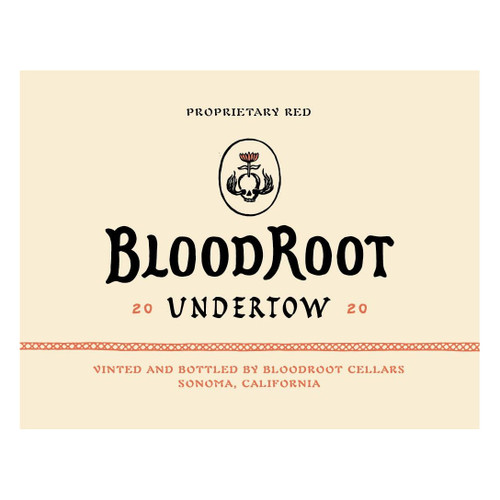 Product image for Bloodroot Undertow Proprietary Red Wine Blend Sonoma County 2023 750ml
