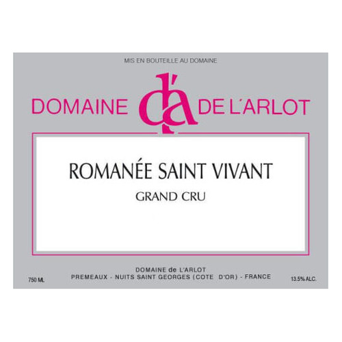 Product image for Domaine de L'Arlot Romanee-Saint-Vivant Grand Cru 2023 750ml