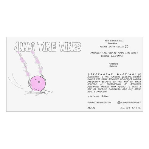 Product image for Jumbo Time Wines Rose Garden California 2024 12oz