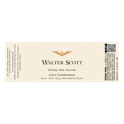 Product image for Walter Scott Chardonnay Witness Tree Vineyard Eola-Amity Hills 2023 750ml