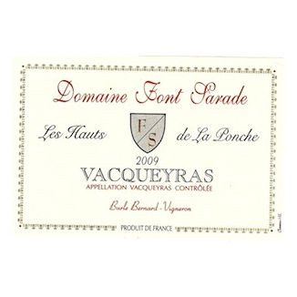 Product image for Domaine Font Sarade Vacqueyras Les Hauts de la Ponche 2024 750ml