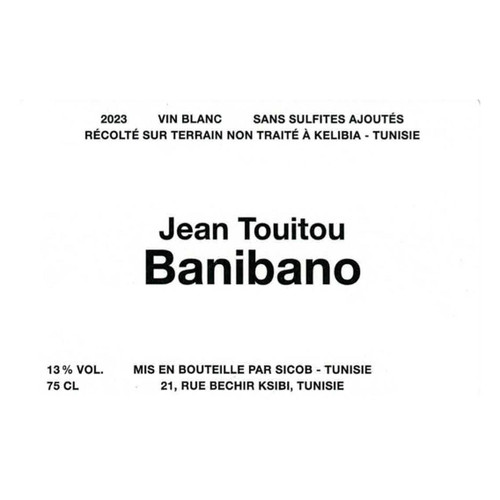 Product image for Jean Touitou Banibano Vin Blanc 2024 750ml