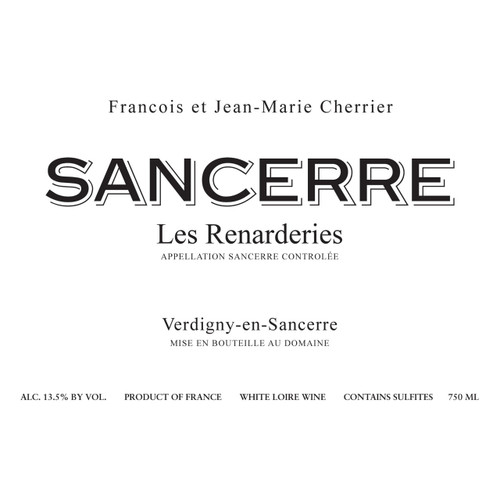 Product image for Francois et Jean-Marie Cherrier Sancerre Les Renarderies 2025 750ml