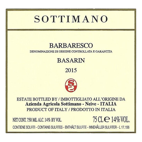 Product image for Sottimano Barbaresco Basarin 2023 750ml