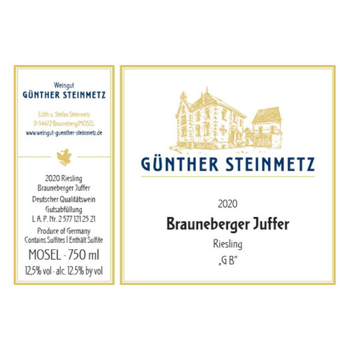 Product image for Gunther Steinmetz Mosel Riesling Brauneberger Juffer GB 2024 750ml