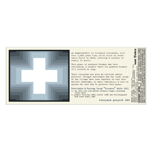 Product image for Weingut Roterfaden Wurttemberg Rosswag Co-Op Vineyard Project 006 Terraces White 2024 750ml