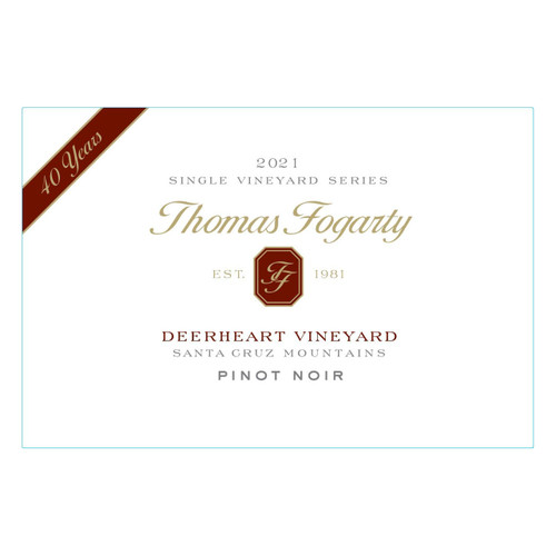 Product image for Thomas Fogarty Pinot Noir Deerheart Vineyard 40 Years Santa Cruz Mountains 2021 750ml