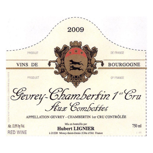 Hubert Lignier Gevrey-Chambertin 1er Cru Aux Combottes 2023 750ml