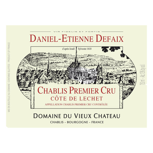 Daniel-Etienne Defaix Chablis 1er Cru Cote de Lechet  2013 750ml