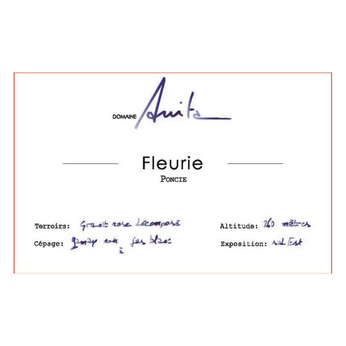 Domaine Anita Fleurie Poncie  2024 750ml