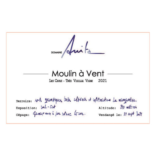 Domaine Anita Moulin-a-Vent Tres Vieille Vigne Les Caves  2024 750ml