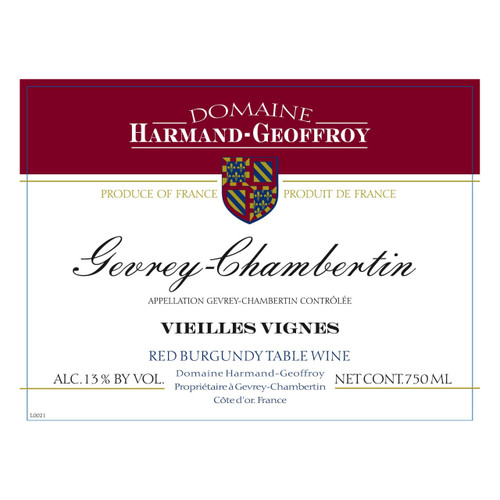Domaine Harmand-Geoffroy Gevrey-Chambertin Vieilles Vignes  2022 750ml