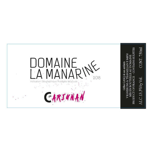 Domaine La Manarine Carignan Vaucluse Rouge  2025 750ml