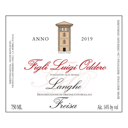 Figli Luigi Oddero Langhe Freisa  2022 750ml
