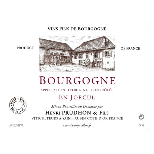 Henri Prudhon & Fils Bourgogne Blanc En Jorcul  2023 750ml