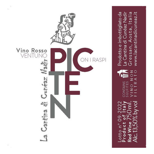 Nadir Cuneaz Pic Ten Rosso Vallee d'Aosta  2023 750ml