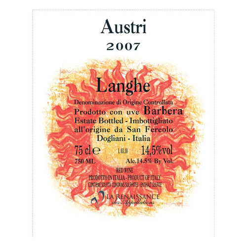 San Fereolo Austri Langhe Rosso  2017 750ml