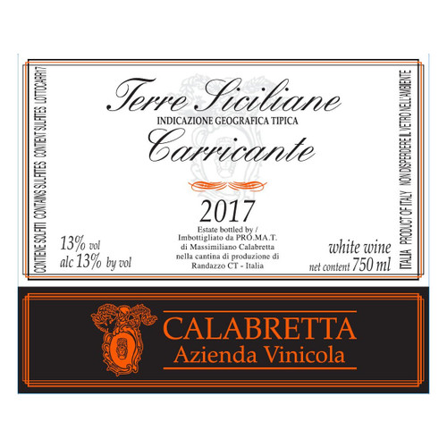 Product image for Calabretta Terre Siciliane Carricante 2025 750ml