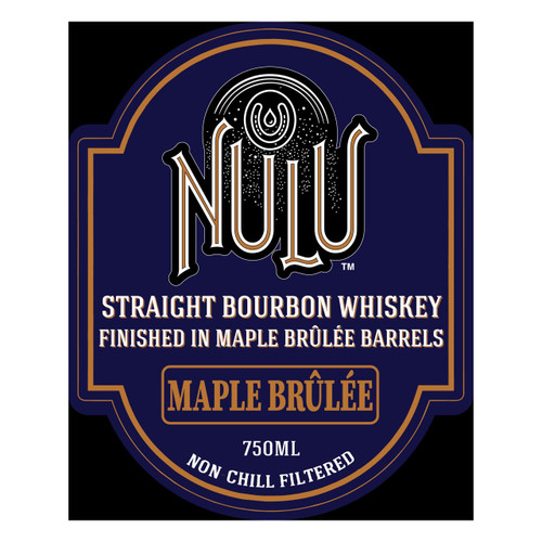 Product image for Nulu Maple Brulee Non-Chill Filtered Straight Bourbon Whiskey Finished In Maple Brulee Barrels 750ml