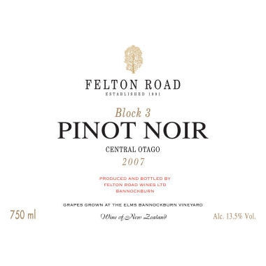 Product image for Felton Road Pinot Noir Block 3 2024 750ml