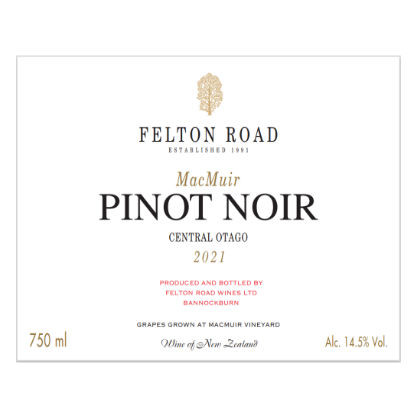 Product image for Felton Road Pinot Noir MacMuir 2024 750ml