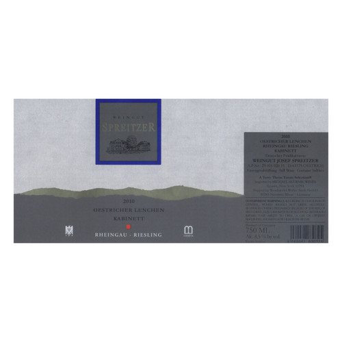 Product image for Weingut Spreitzer Riesling Oestricher Lenchen Kabinett 2024 750ml