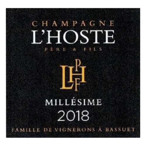 Product image for Champagne L'Hoste Pere et Fils Champagne Grand Cru Brut Blanc de Blanc Millesime 2018 750ml