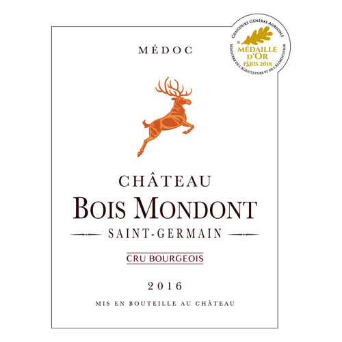 Product image for Chateau Bois Mondont Medoc 2016 750ml