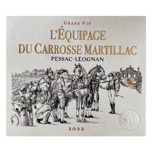 Product image for Chateau Carrosse Martillac Pessac-Leognan L'Equipage Du Carrosse Martillac 2022 750ml