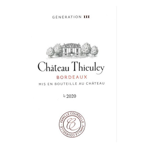 Product image for Chateau Thieuley Bordeaux Generation III Rouge 2019 750ml