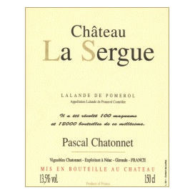 Product image for Chateau La Sergue Lalande-de-Pomerol 2015 750ml