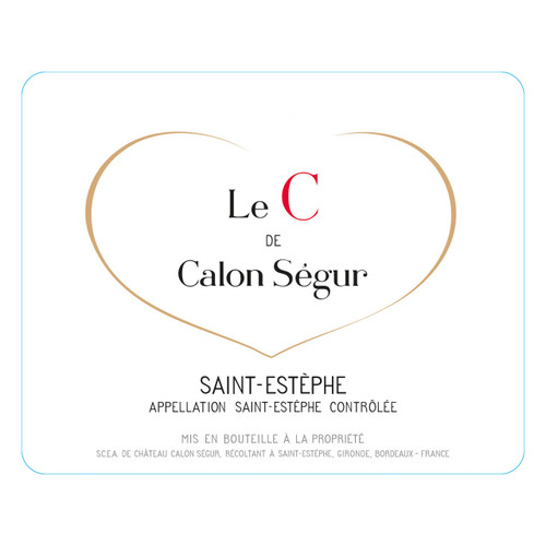 Product image for Chateau Calon-Segur Le C De Calon Segur Saint-Estephe 2022 750ml